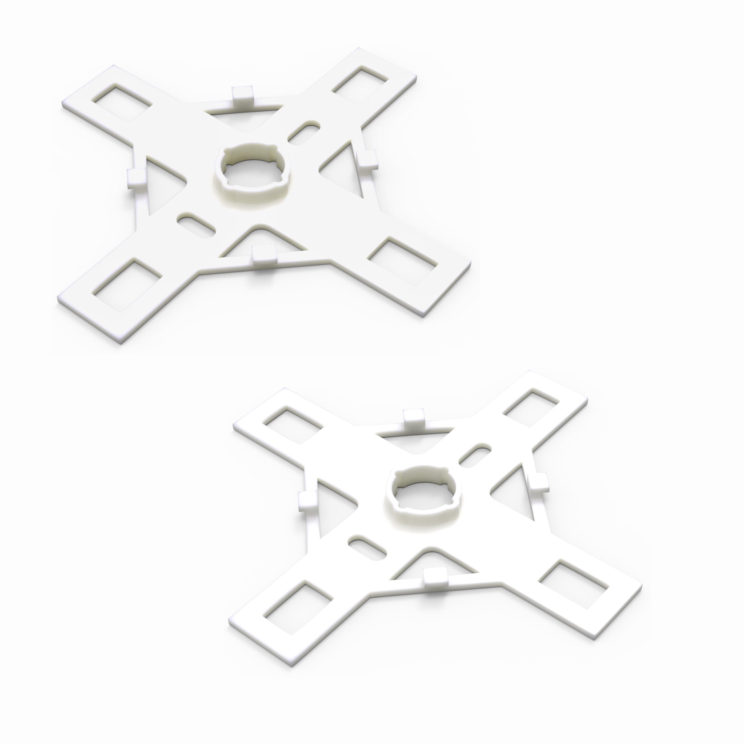 Sintrix Fab White 2 X Remote Control Bracket / Mounting Plate Intended For Velux Integra Remote Controls – Fit For Kli 310, Kli 311, Kli 312, Kli 313 Roller Blinds Electric & Solar Wireless Wall Button