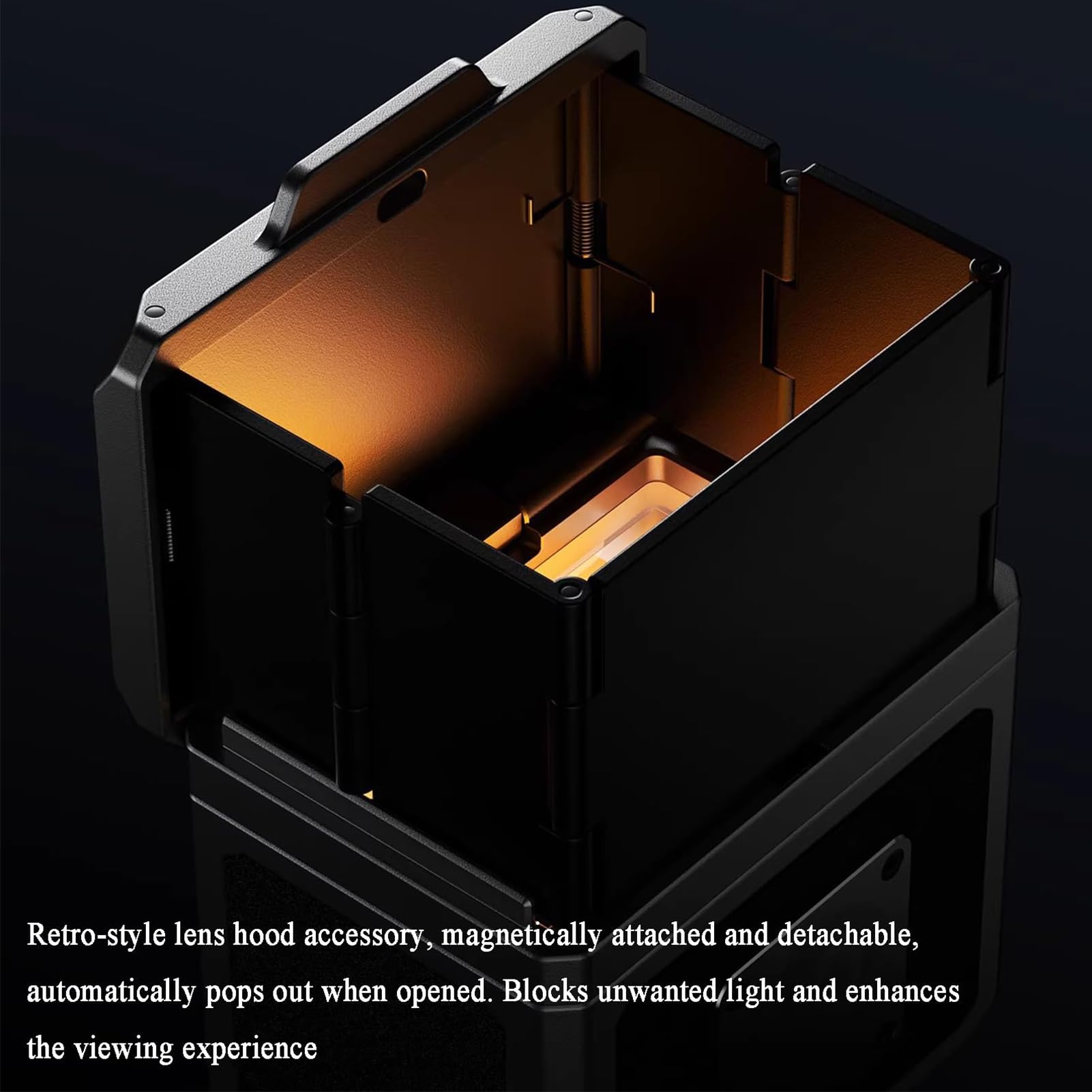 28mm Optischer Lichtschachtsucher, Externer Kamera Sucher Mit Fokussierung, Mit 35/50 Rahmenlinien, Kaltschuhhalterung, Kompatibel Mit Mehreren Modellen, Für Präzise Bildkomposition, Verbessert Black