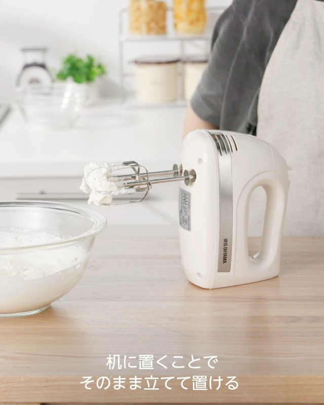 アイリスオーヤマ ハンドミキサー 電源コード、ビーターが収納できるケース付き ホワイト PMK-H01-W : 雑貨Victor - 通販 -  Yahoo!ショッピング 【中古】アイリスオーヤマ ハンドミキサー 電源コード、ビーターが収納できるケース付き ホワイト PMK-H01-W