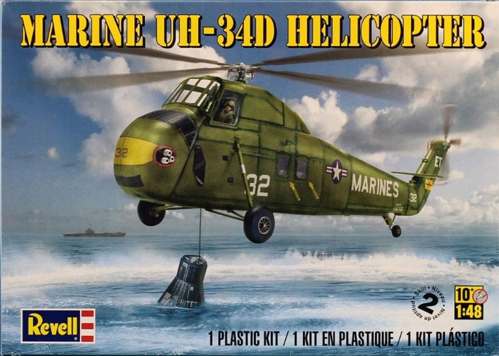 Revell 1:48 Maeine UH-34D UH-34 D Helicopter Plastic Model Kit #5323