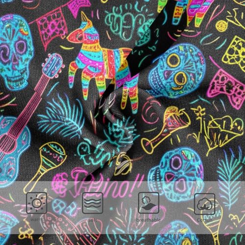 Joisal Toddler Girls Underwear 2t Cotton Panties for Girl Colorful Briefs Kids Undies Cool Maximalism Skull Black3