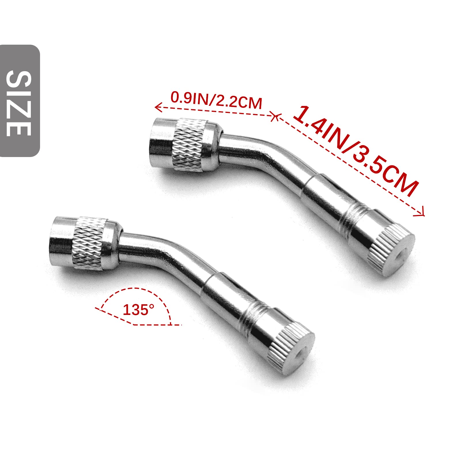 Car Rim Extender Rims Snapklik.com : 6-Pack Valve Stem Extenders, 45 Degree 90 Degree 135 ...