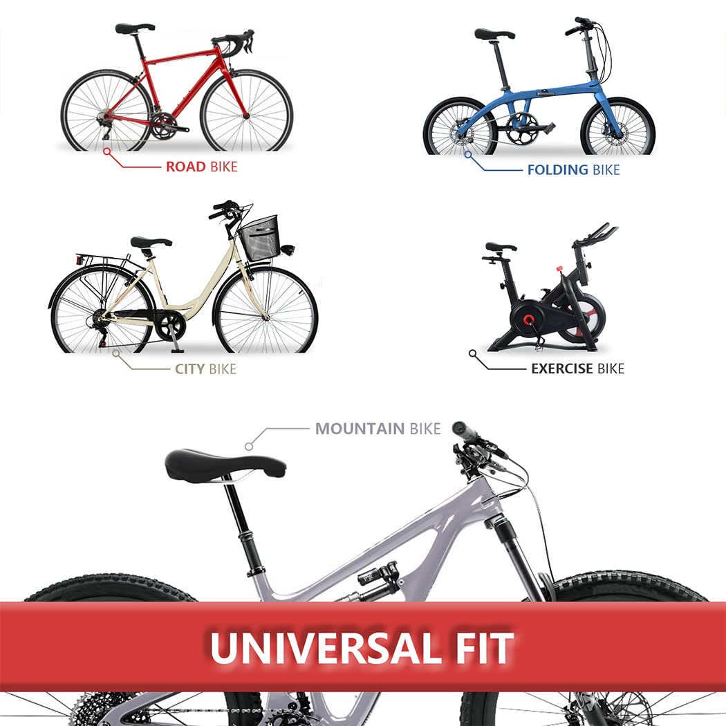 Selle Velo réglable en Largeur, Selle Velo Confortable, Selle vélo Anti Douleur, Selle de vélo adaptée pour VTT, vélo de Route et vélo à Domicile