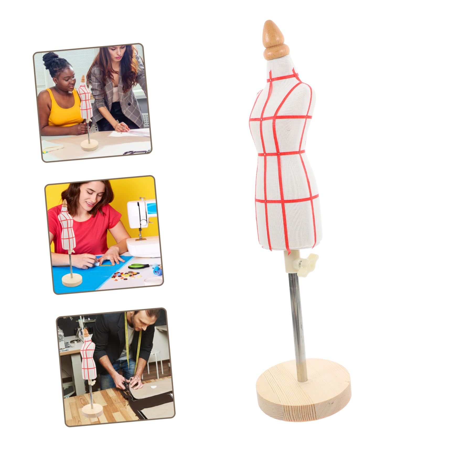 Manichino in miniatura per abiti femminili in scala per realizzare modelli e design di abbigliamento, forma beige per abiti da bambola per sartoria e artigianato