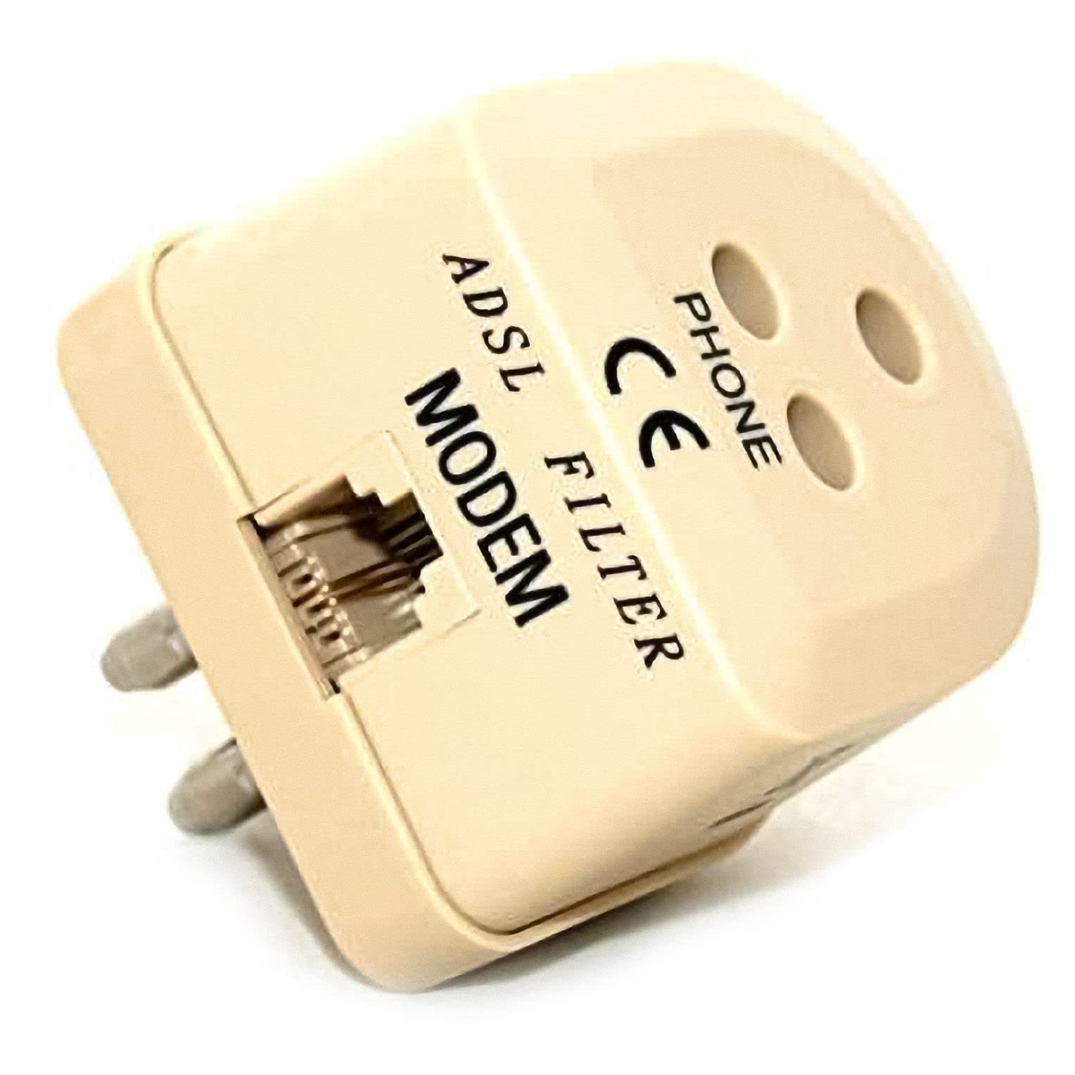 Life Adattatore filtro tripolare ADSL 6 bobine per rete telefonica, spina telefonica 3 poli, filtro ADSL
