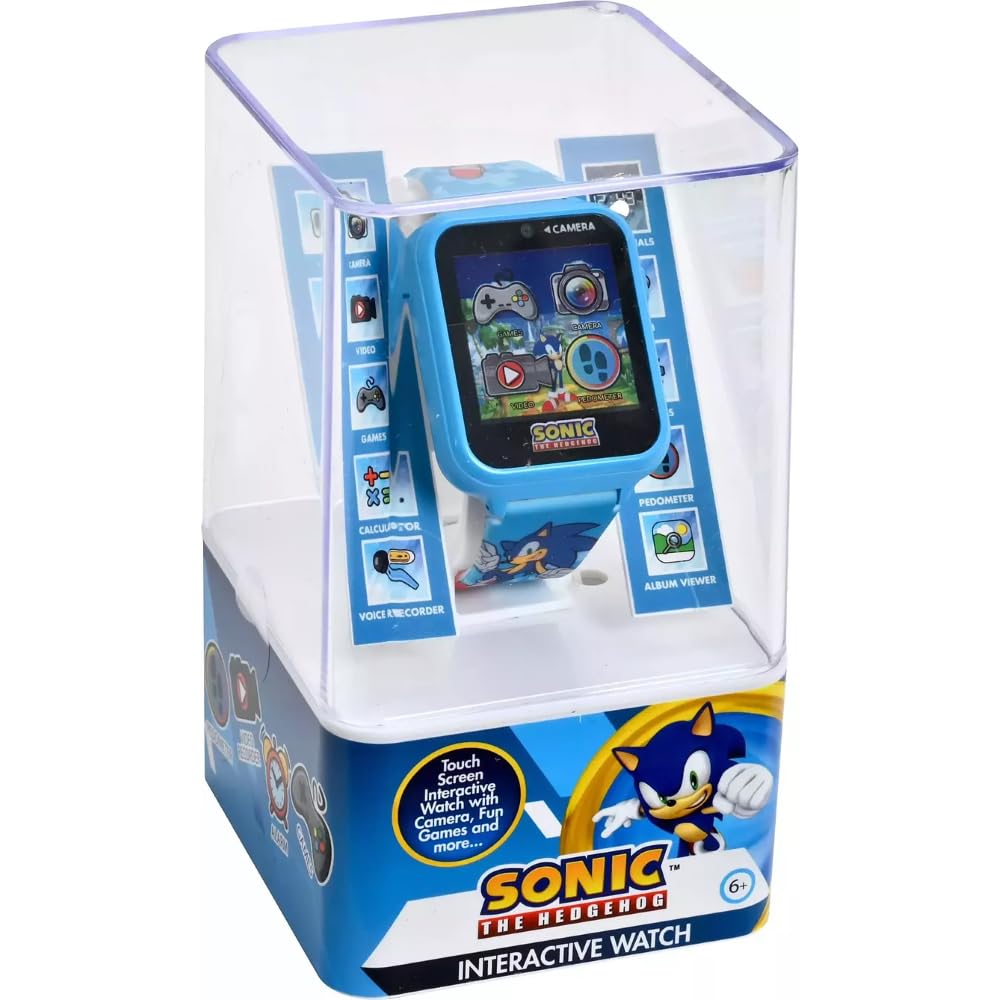 CARTOON Orologio interattivo Sonic smartwatch per bambini multifunzione ricaricabile con USB