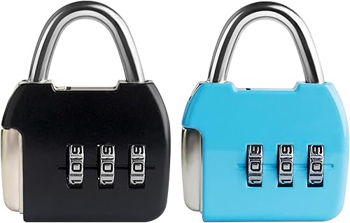 Cerradura de combinación pequeña, cerradura de equipaje combinada de 3 dígitos, cerradura de viaje con código, candados pequeños para maleta,