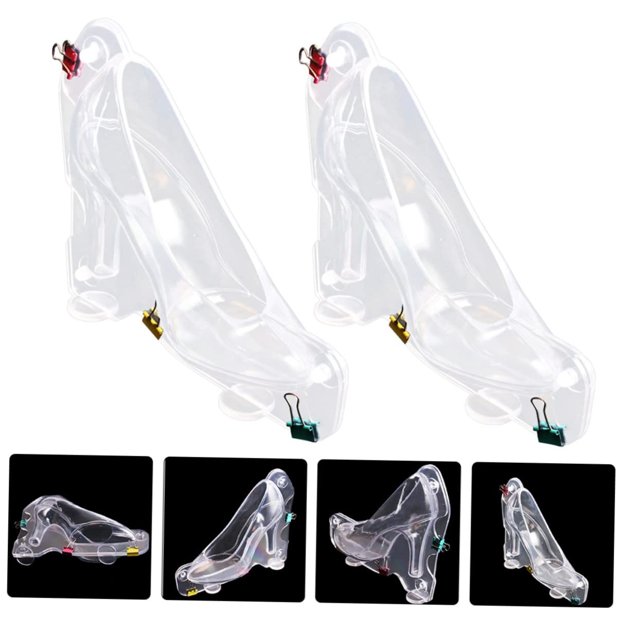 TOYANDONA 6stücke Hochwertige Transparente Schokoladenform Für Pralinen Form Von High-heels Wiederverwendbare Kunststoffform Für Süßigkeiten Desserts Und Backen
