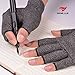 Banillue Compression Arthritis Gloves, Fingerless Hand Gloves for Rheumatoid & Osteoarthritis - Joint Pain and Carpel Tunnel Relief - Men & Women- Medium