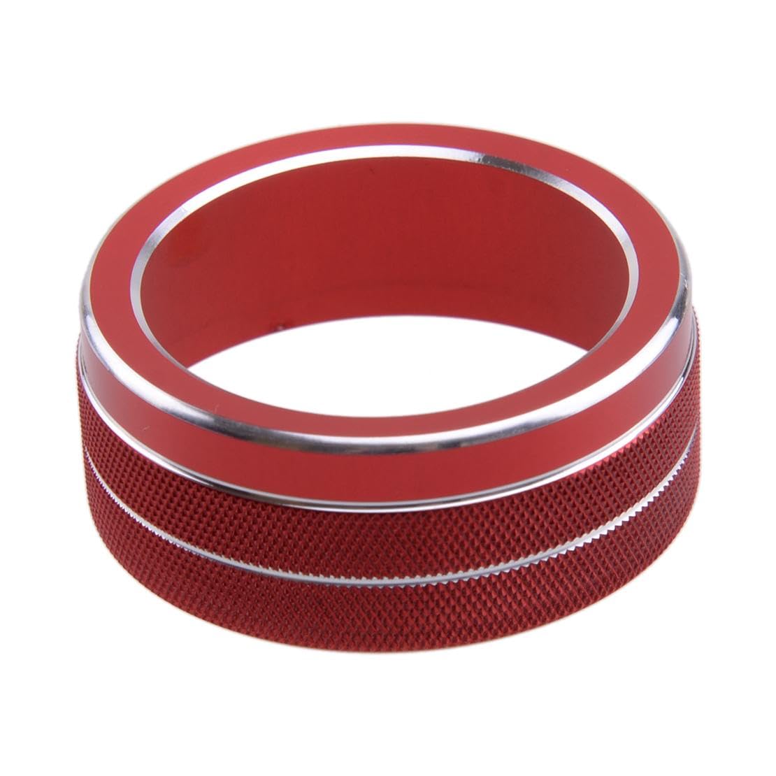 beler Red Interior Multimedia Decoration Ring Knob Cover Fit for Infiniti Q50 2014-2019