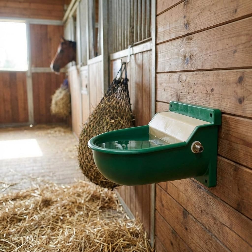 Suinga Bebedero AUTOMATICO para Caballos 23x30x19 cm. Trabaja con Nivel Constante de Agua Que Puede ser regulado Mediante su válvula de Alta presión.