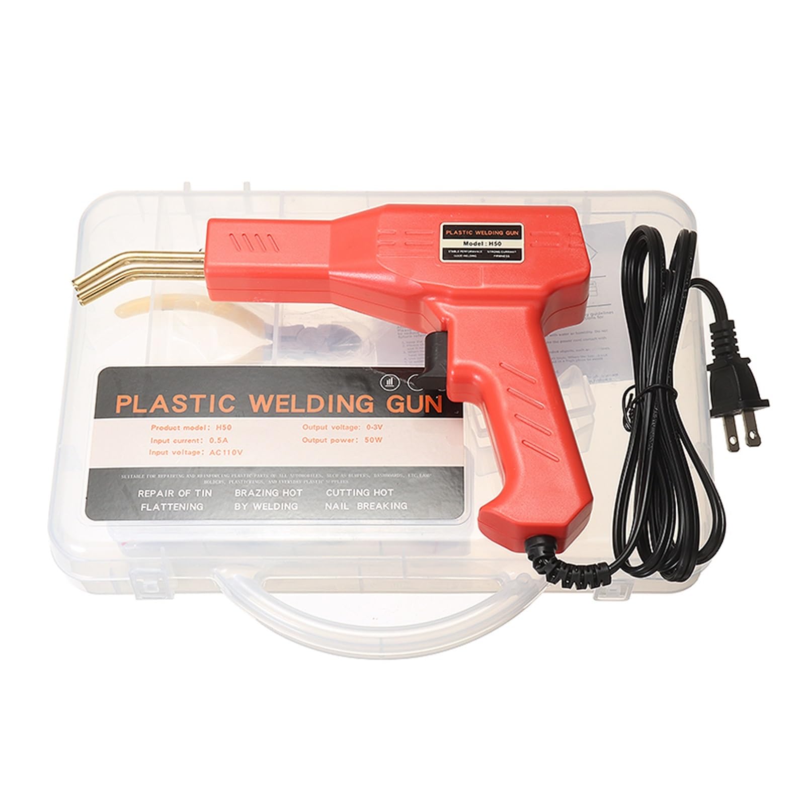 Pistola sparachiodi, Pratici strumenti for garage for saldatore in plastica Cucitrici a caldo Paraurti for auto graffatrice Riparazione di strumenti di saldatura cucitrice per la lavorazione del legno