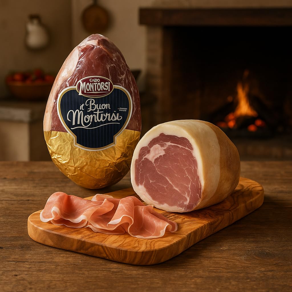 Culatta Stagionata Intera Casa Montorsi 4,5kg Circa Sottovuoto – Salume Italiano di Alta Qualità, Lavorazione Artigianale, Gusto Delicato e Morbido, Ideale per Taglieri e Antipasti Gourmet