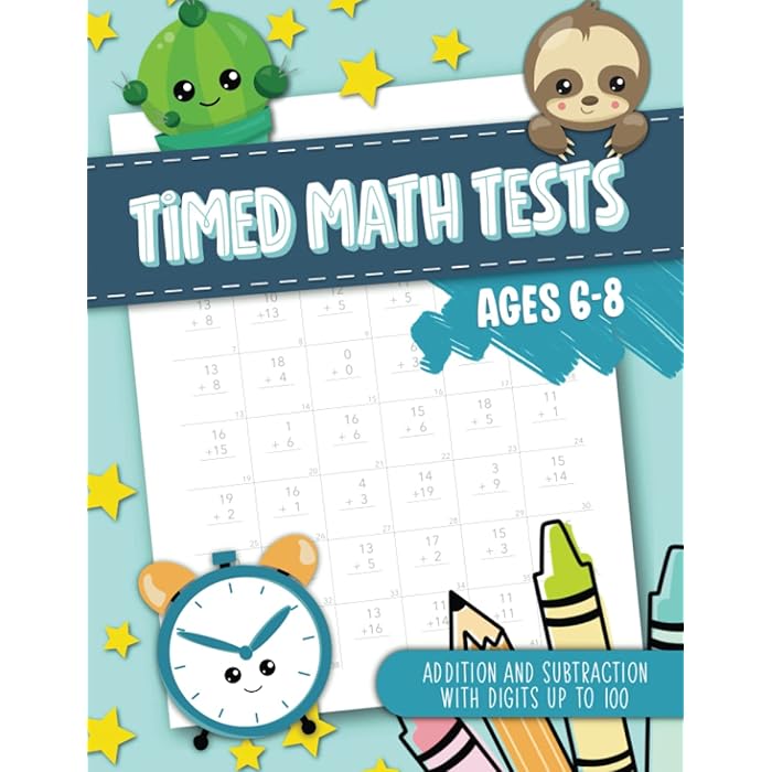 Buy Timed Math Tests Addition and Subtraction with Digits up to 100