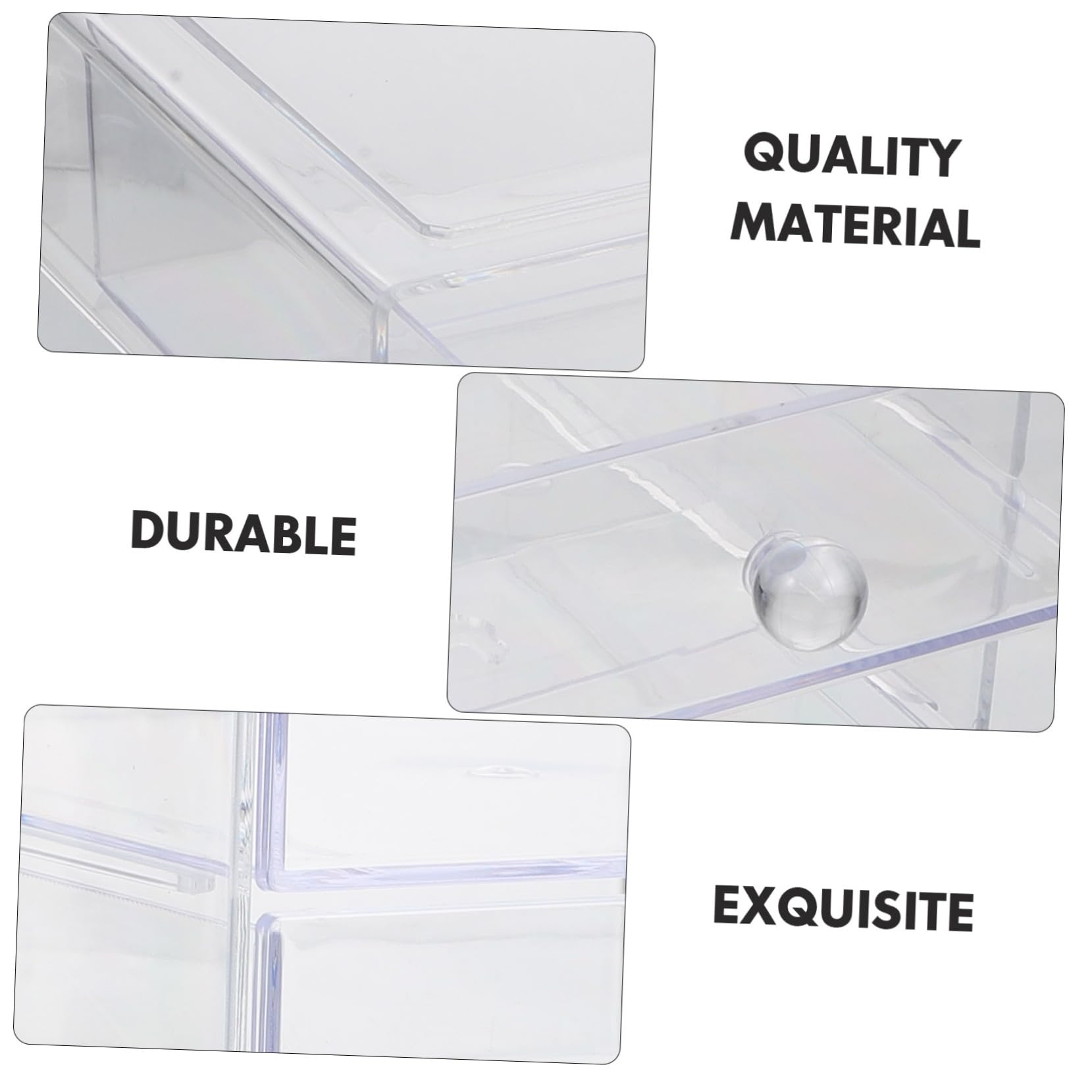 Caja de Almacenamiento de Cosméticos Cajón de Acrílico Transparente