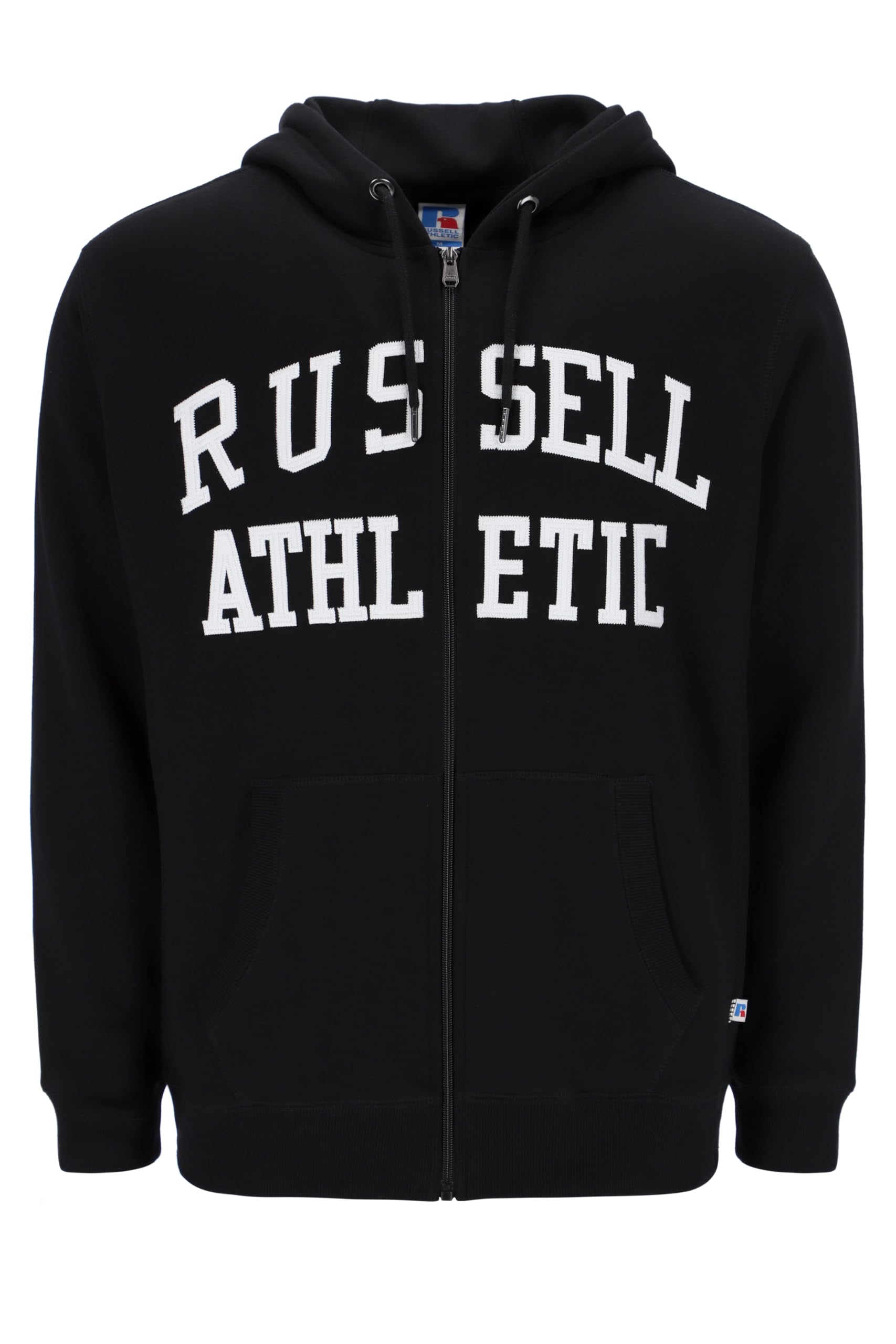 Russell Athletic Mens Iconic-zip Through Hoody Nuring Tunic, Black, L EU
