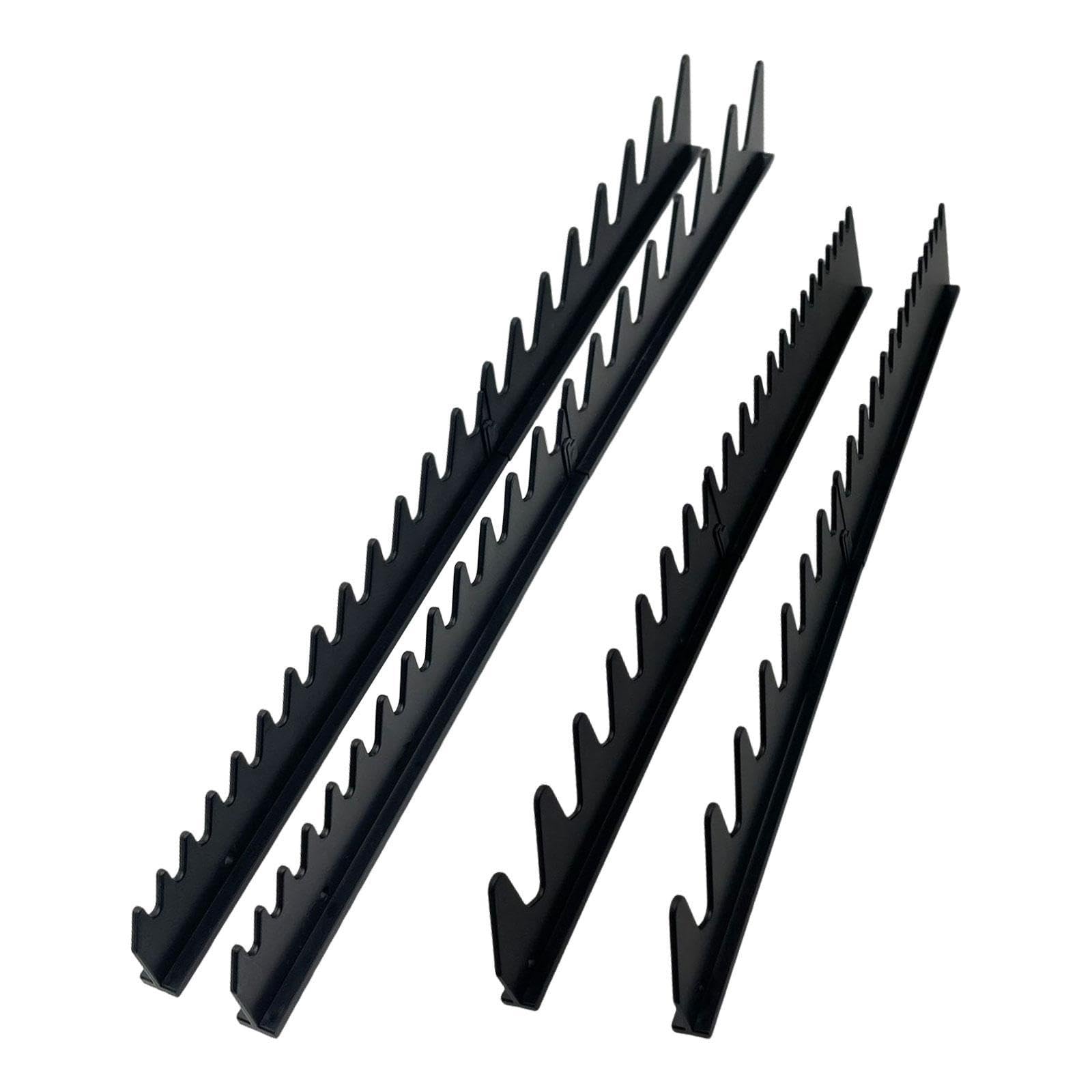 Juego de 2 Piezas para Organizar Llaves, con Soporte Portátil para Herramientas Fabricado en PP, de Montaje Rápido Y Estable, Ideal para Talleres, negro largo y corto