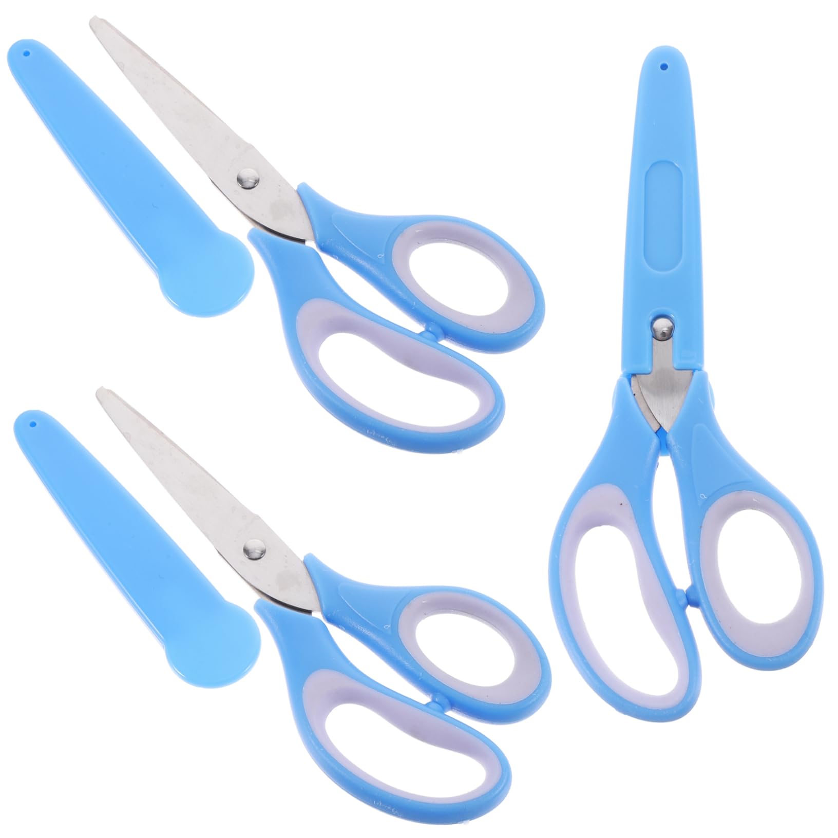 UPKOCH 3 Set Forniture Artigianali Per Clipper Ricamo Pieghevole Forbici Pieghevoli Forbici Per Sicuri Per Il Crafting Acciaio Inossidabile Sky- Pezzi*3