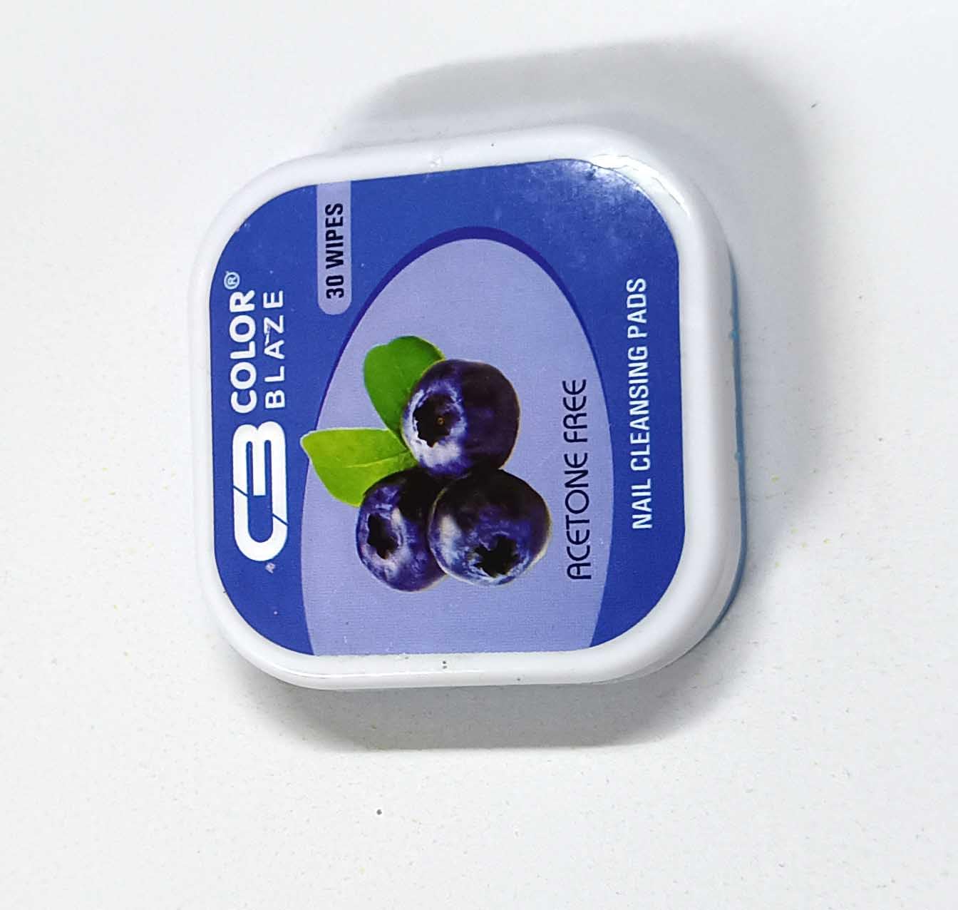 Blue Berry Flavour CB Square Tissue Nail Polish Remover-image-30