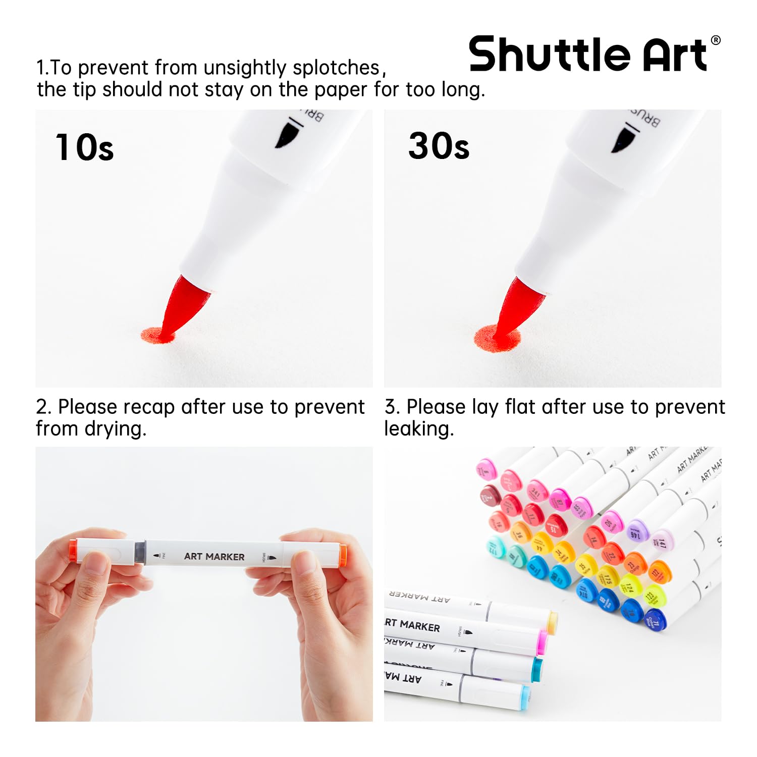 Shuttle Art 121 kolorów pędzelkowe markery artystyczne z cienką końcówką