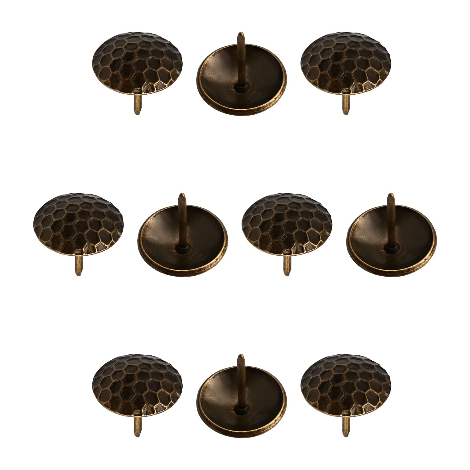 100pcs Upholstery Nails Tacks - Silver Round Head Decorative Tacks For Furniture, Cork Board, DIY (0.43" Head) - View #4