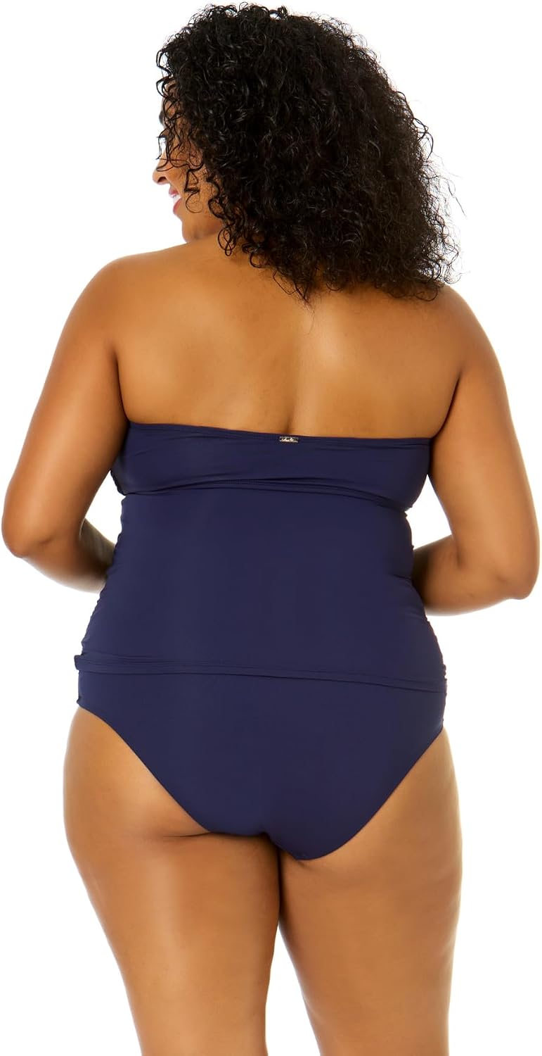 Twist Front Bandeaukini Swim Top