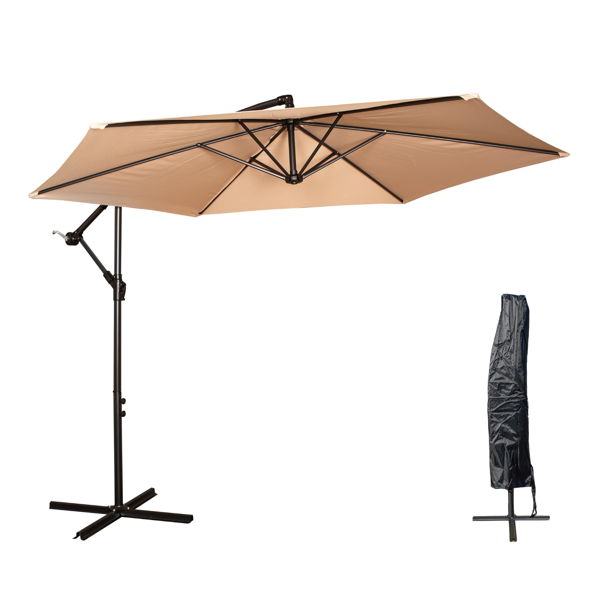 Samuel Alexander 3M Cantilever Parasol In With Crank Handle For Banana Parasol Beige