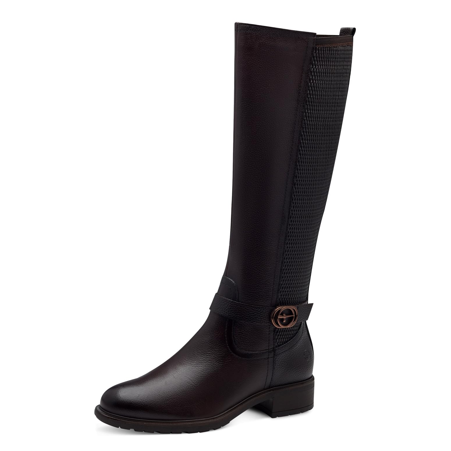 Tamaris Women's Flat Boots, mahogany, 6 UK