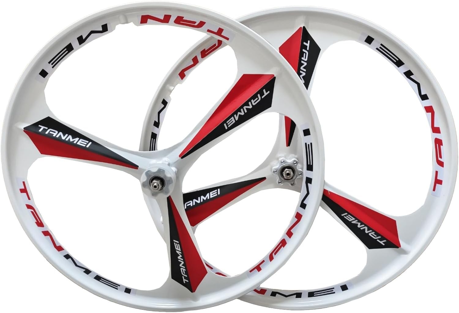 SXSHEYS 20/24/26/27.5/29Inch Mountain Bike Mag Magnesium Wheelset 3-Spoke Set Rim Front Rear Wheels 100X135mm for 6-9 Speed Disc Brake