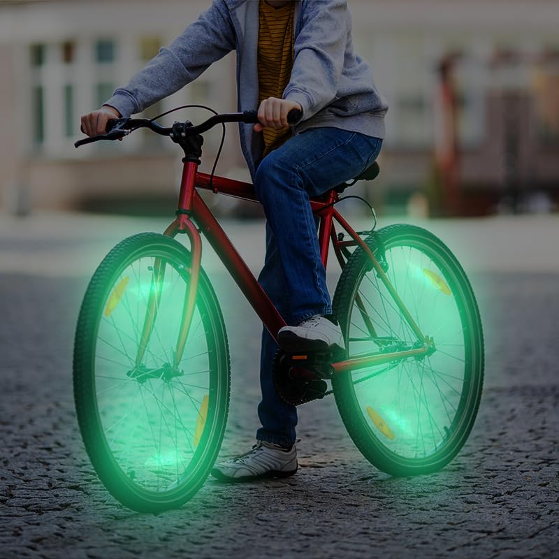 Lumières LED pour rayons de vélo afin d'être visible la nuit aux intersections