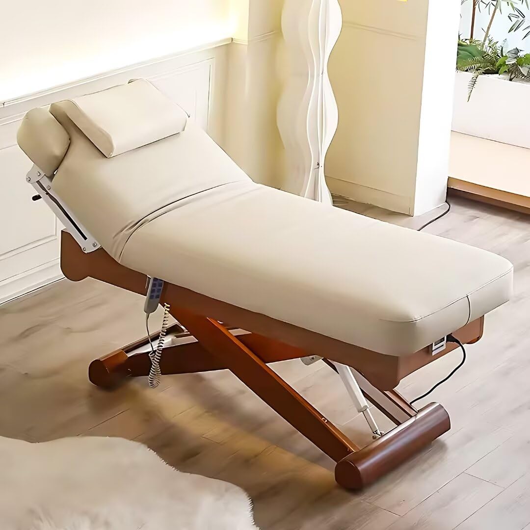 Massage Bed - 2 0 Motor Electric Massage Table with Light Luxury Design Facial Beauty SPA Treatment Table