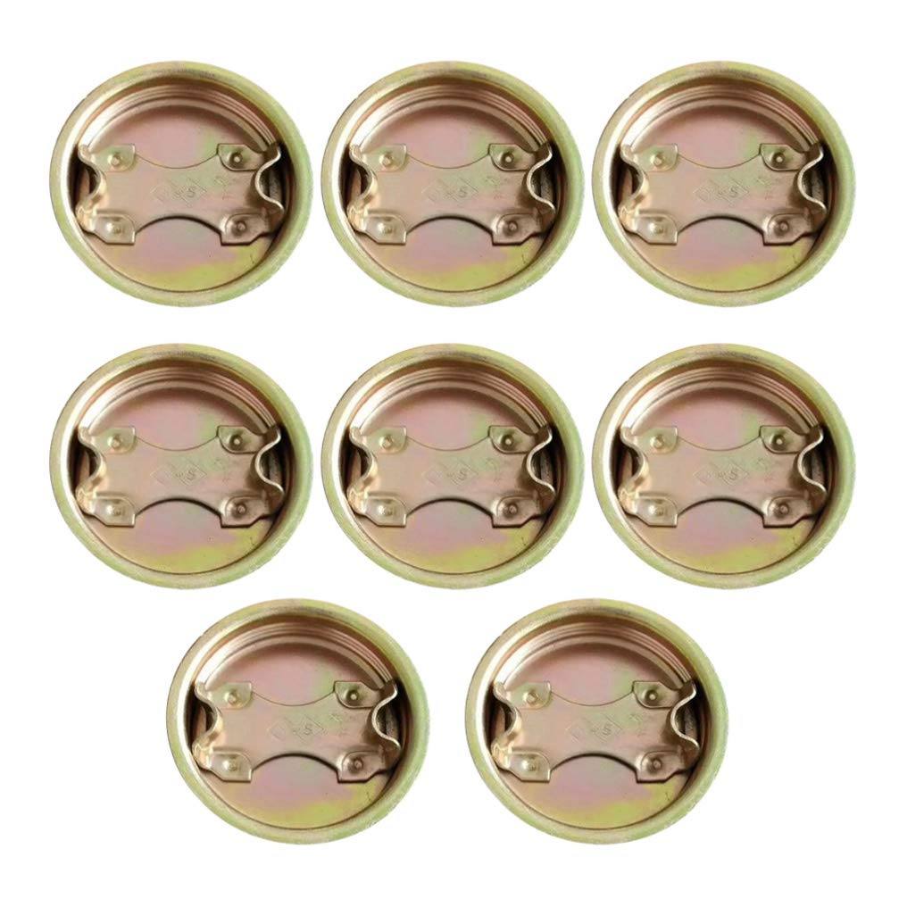 iplusmile 8pcs Bung Caps Steel Bung Plug Drum Bung with Plated Coated