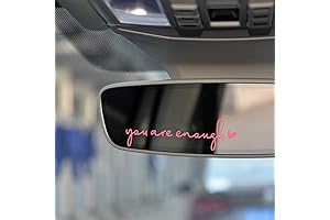 3 x You Are Enough Inspirational Decals for Rear Mirror or Vanity