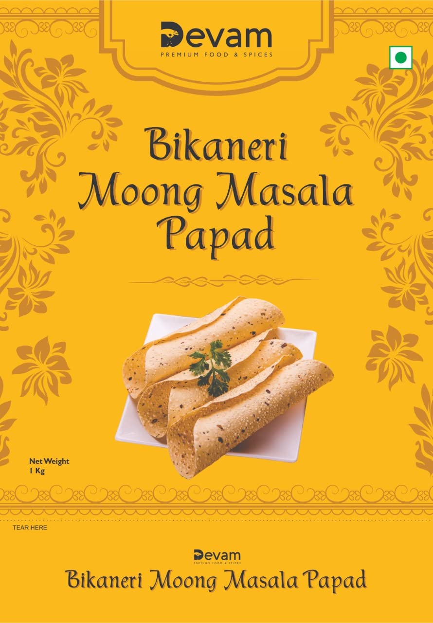DEVAM Bikaneri Moong Masala Papad, 800 gms (B0B4646SMQ) Amazon Price History, Amazon Price Tracker