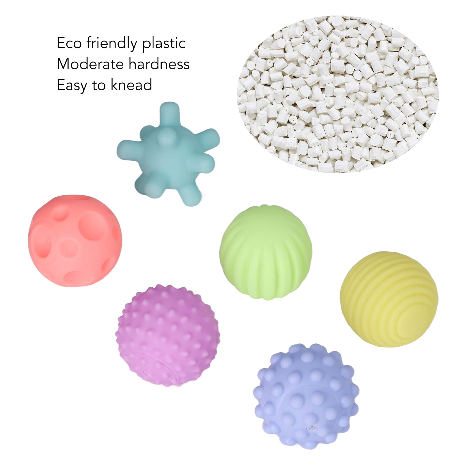 Little L set palline sensoriali silicone blu e rosa - Gasparetto 1945