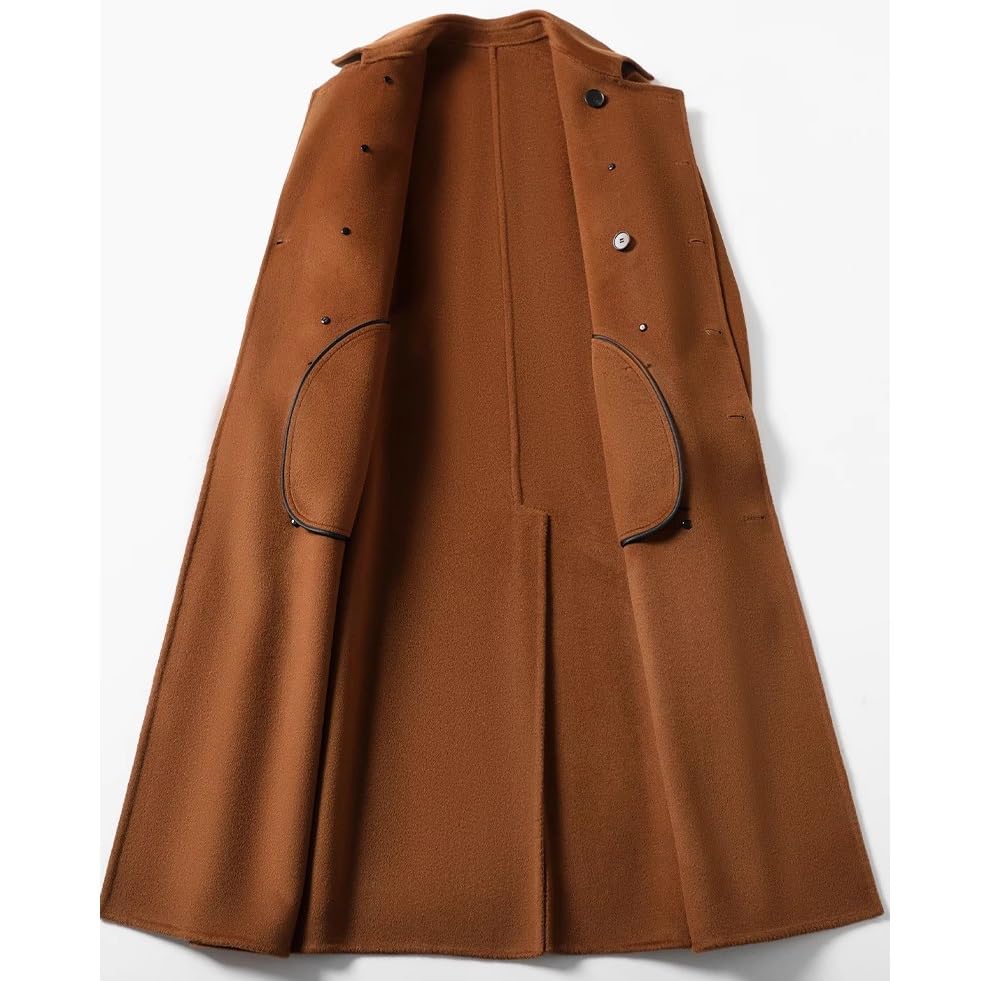 Amazon.com: YMGSCC Double-Sided Cashmere Coat Men's Long Over-The