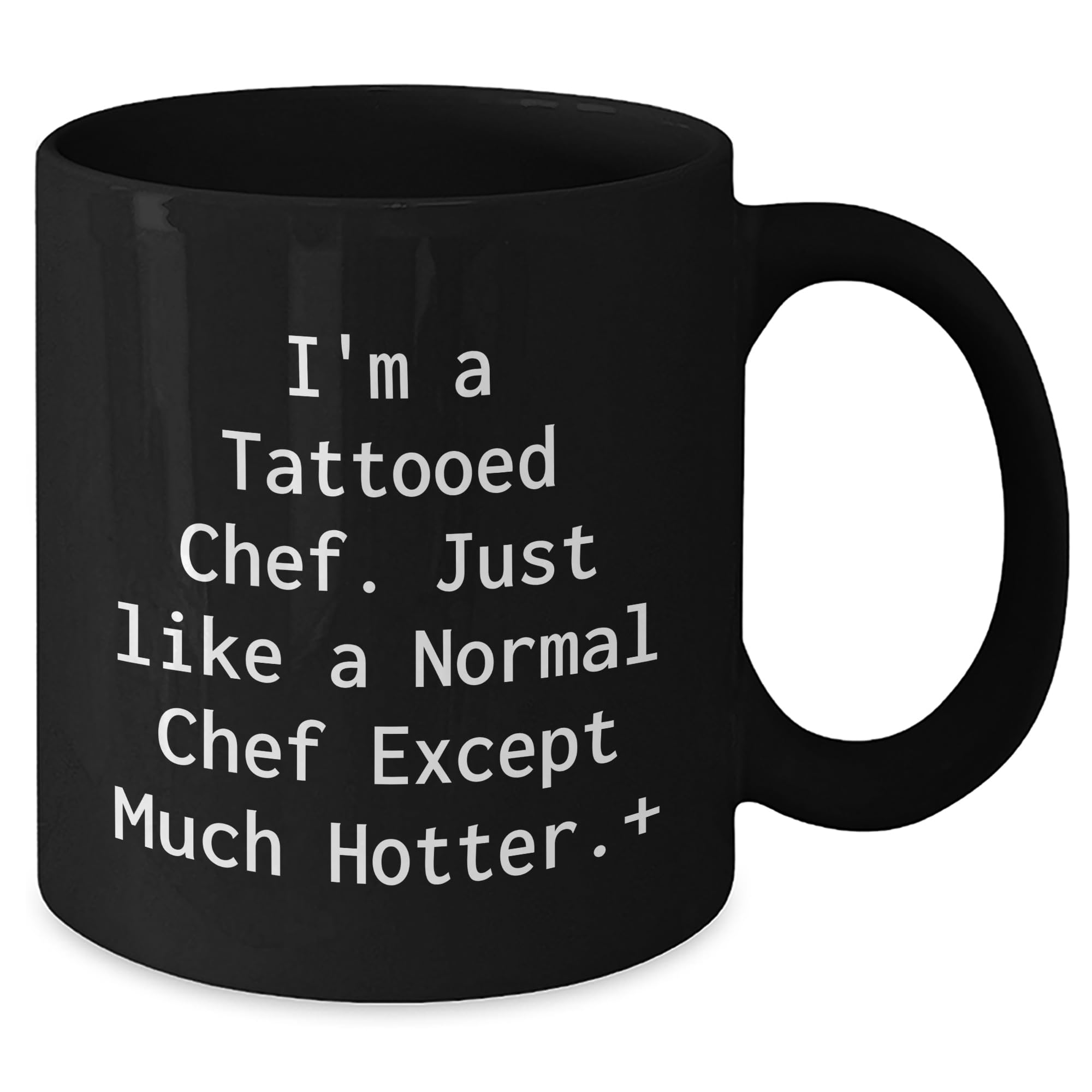 Valentine's Unique Gifts for the Chef Who's Hotter Than the Stove I'm A Tattooed Chef Plus Black Ceramic Coffee Mug Funny Unique Gifts from Chef to Foodie Lover
