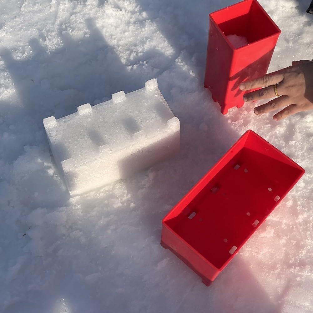 Activité de Plein air innovante : construisez Un château Unique avec Notre Ensemble Fabrication Briques Neige adapté aux Enfants