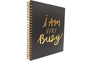 I Am Very Busy Hardcover Spiral Notebook/Journal - Sophisticated Gift for Procrastinators