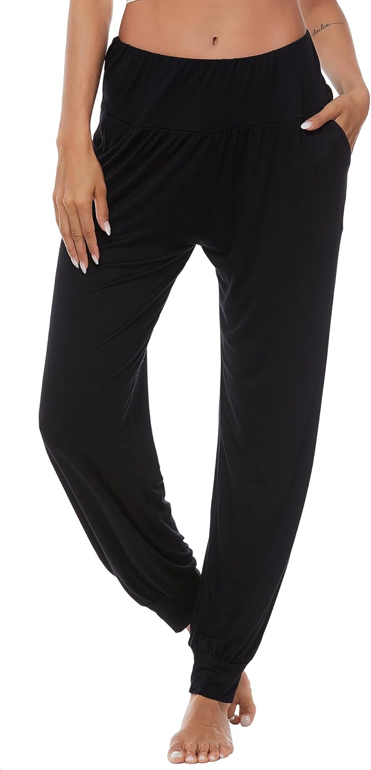 AvaCostume Women's Loose Yoga Harem Workout Pants with Pockets - Image 2