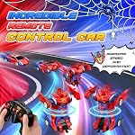Spider Remote Control Cars for Kids, vicia Transform Robot Toys for 3-10 Year Old Boys RC Car 3 4 5 6 7 8 Year Old Boy Gifts Christmas Birthday Gifts for Boys