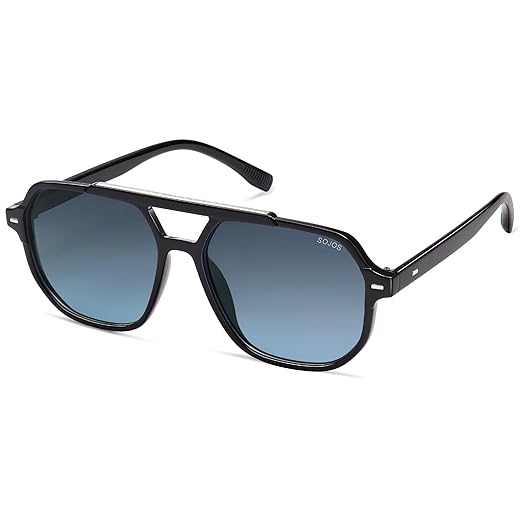 SOJOS Óculos de sol retrô moderno aviador polarizado masculino feminino vintage anos 70 quadrado elegante armação óculos de sol SJ2283