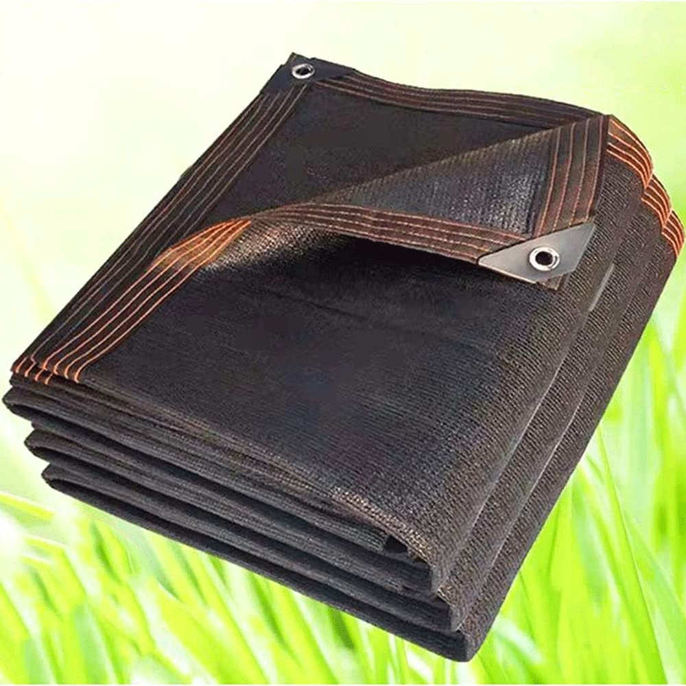 MAXEPO Rete ombreggiante Nera per pergola, Giardino, Serra, pollaio con Occhielli 75% Tessuto per Vele da Sole Tessuto di Protezione Anti-Strappo Resistente ai Raggi UV per canile più Facile