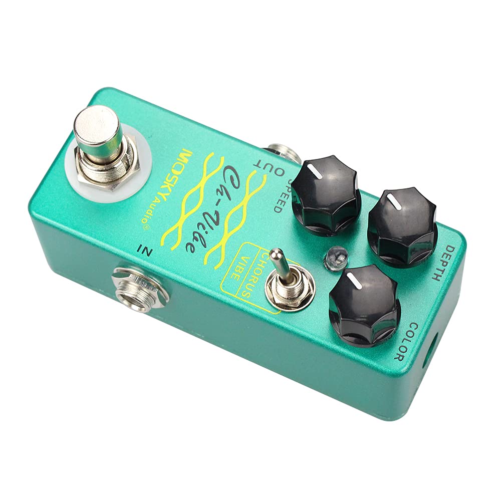 Mosky CH-VIBE - Pedale Chorus/Vibrato stile vintage, verde