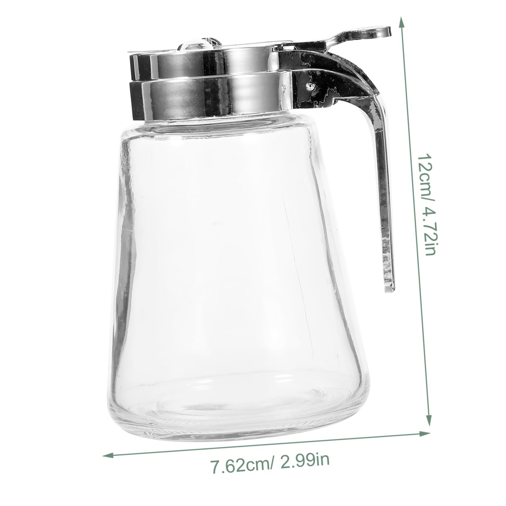 Luxshiny 2 Dispensador de Jarabe de Vidrio, Sellado, 300ml
