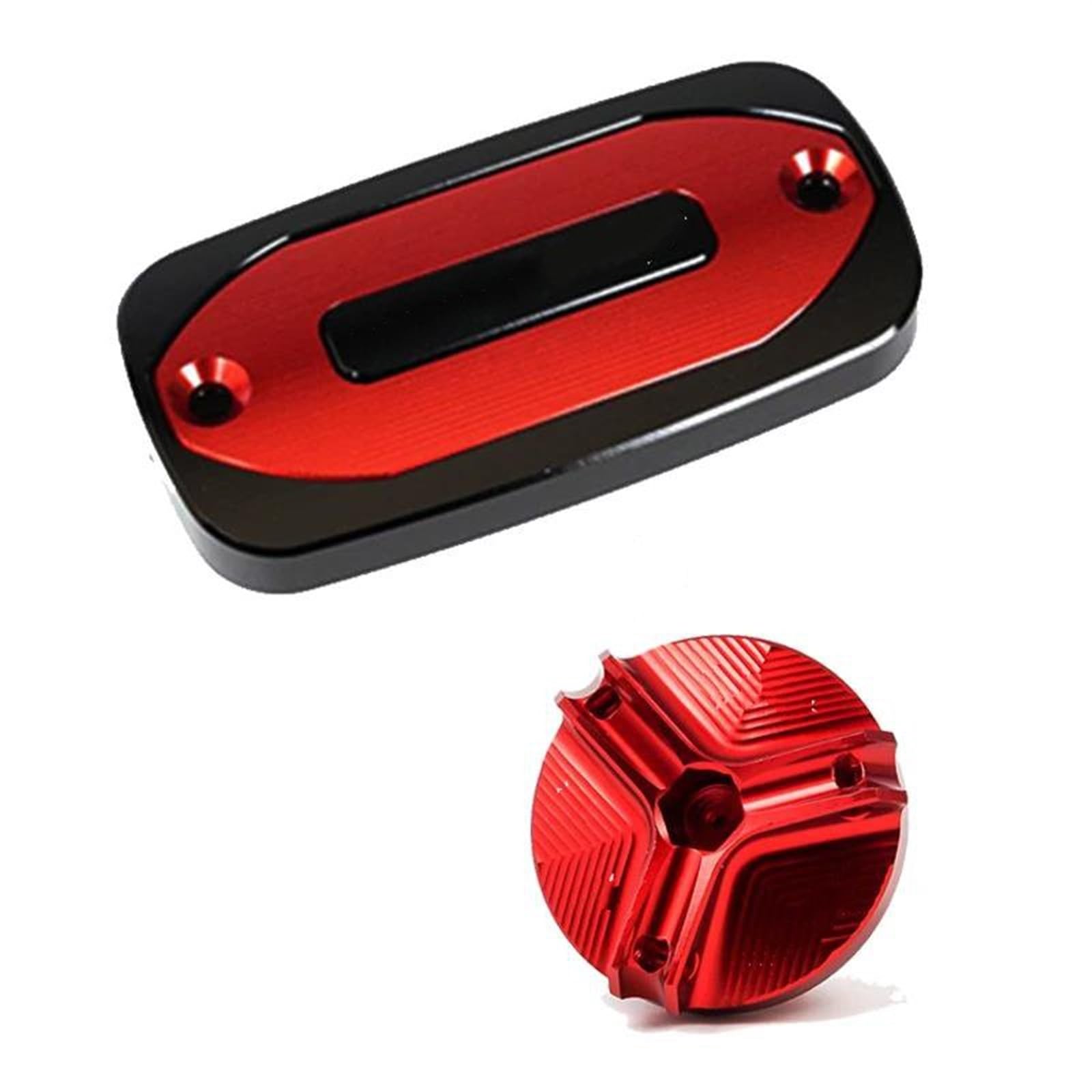 BAYDE Tapón llenado Aceite Accesorios para Motocicleta, Tapas De Depósito De Líquido De Frenos Delanteros, Tapón De Llenado De Aceite De Motor para Hornet CB750 2022-2023(A Set-Gold)