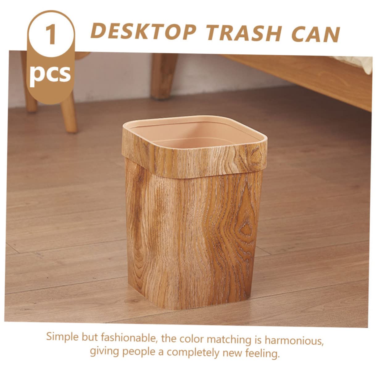 NUOBESTY Contenitore Per Spazzatura in Stile Nordico Cestino Per Rifiuti Di Carta Da Ufficio e Casa Realizzato in Pp Di Durevole e Robusto Per