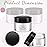 SATINIOR 36 Pieces 4 oz Plastic Jars with Lids Wide Mouth Airtight Reusable Container Acrylic Cosmetic Small Jars for Lotions Ointments Travel Toiletries Creams Make up Storage(Black)
