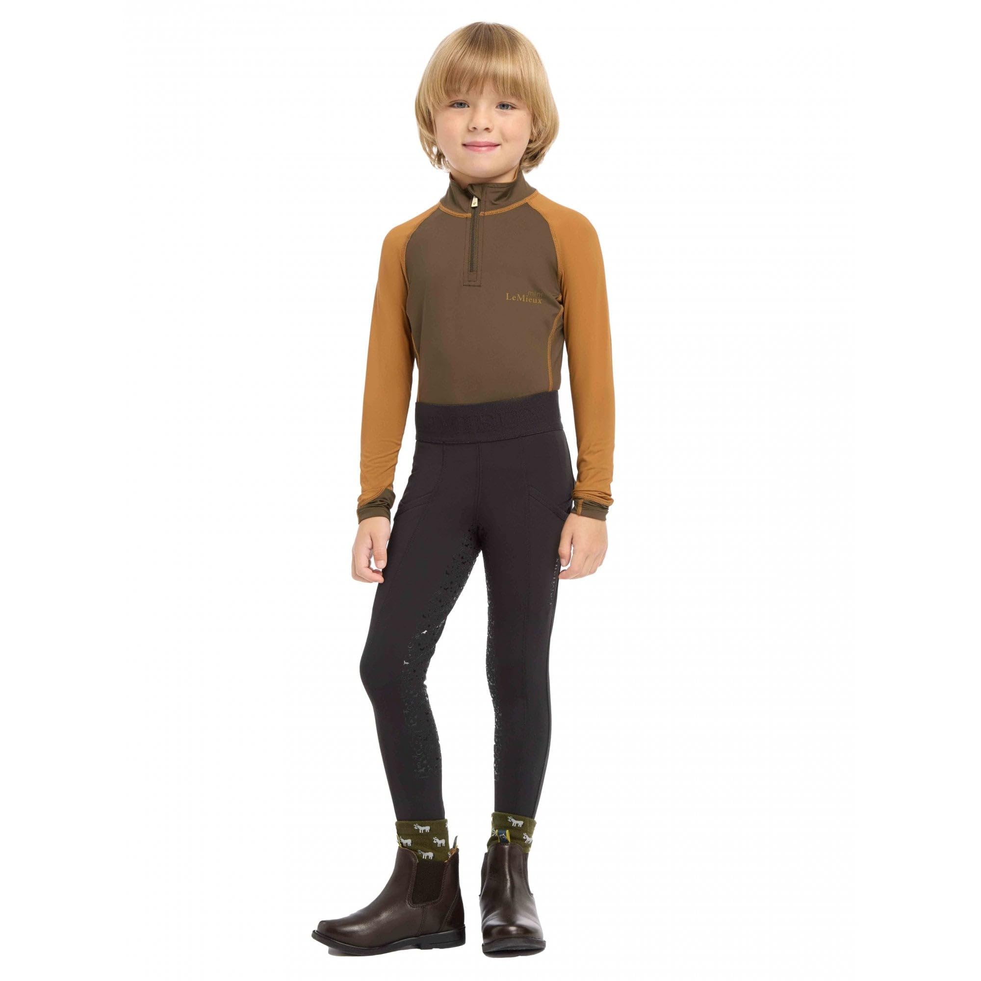 LeMieux Mini pantalon d'équitation pour enfant Noir