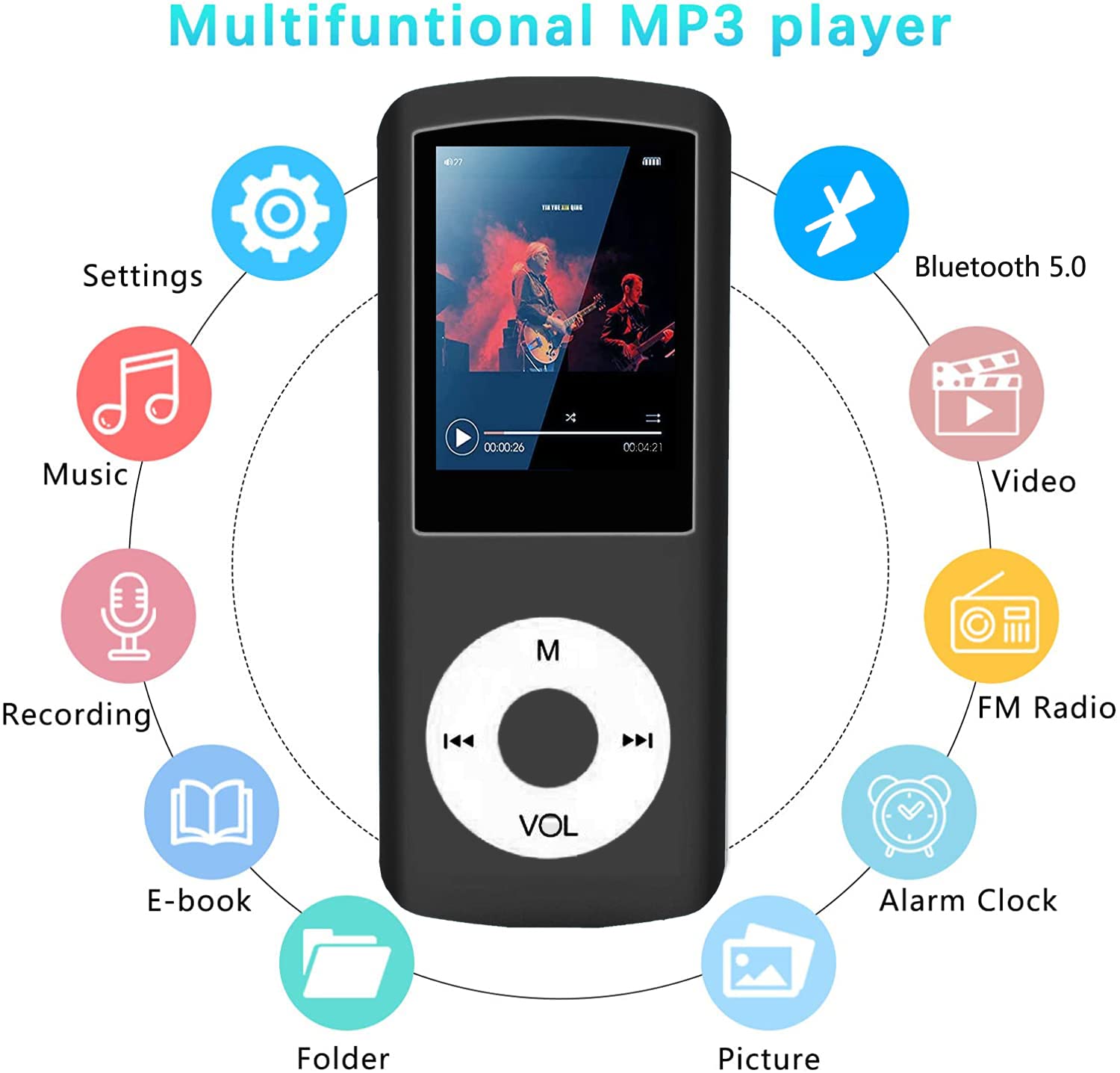 MP3 Player, Hotechs HiFi 32GB Music Player